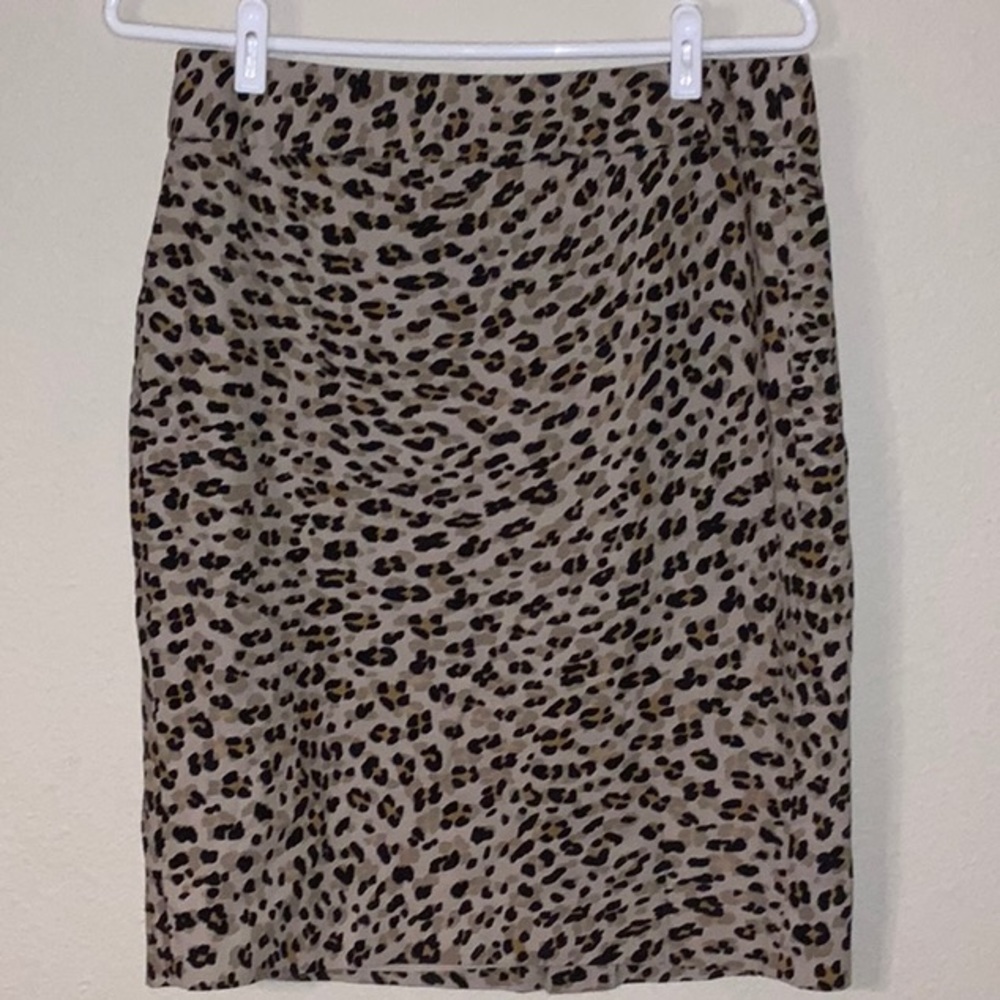 Banana republic animal print skirt